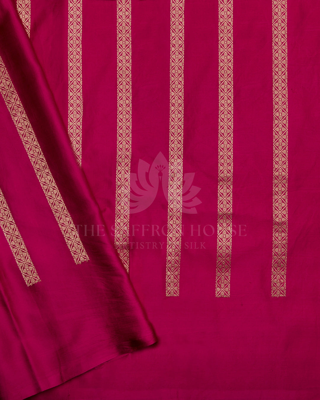 Pink Handwoven Kadwa Mashru Silk Banarasi Saree - B28 - View 5