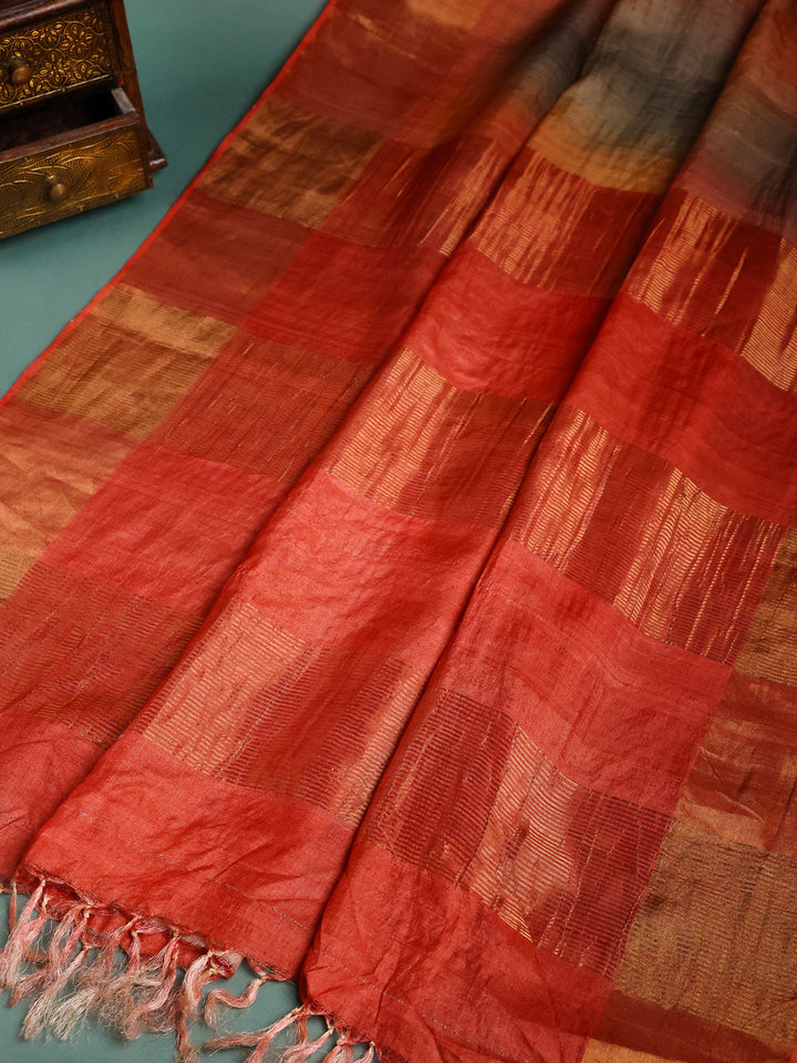 Tussar Tie and Dye Saree  - TPS017